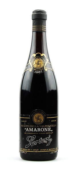 Wein 1967 Amarone Recioto della Valpolicella Sartori