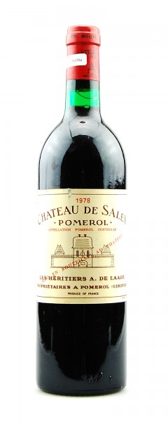 Wein 1978 Chateau de Sales Appellation Pomerol