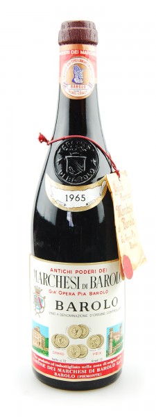 Wein 1965 Barolo Marchesi di Barolo Gia Opera