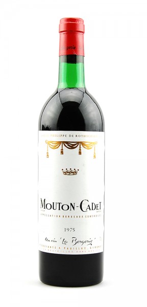 Wein 1975 Mouton-Cadet Baron Philippe de Rothschild