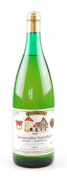 Wein 1980 Sommeracher Katzenkopf Silvaner