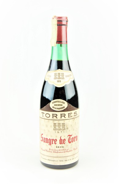 Wein 1971 Sangre de Toro Miguel Torres