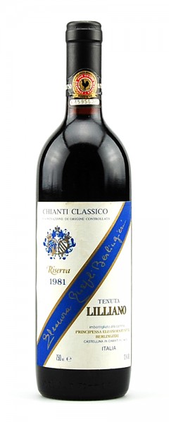 Wein 1981 Chianti Classico Riserva Tenuta Lilliano