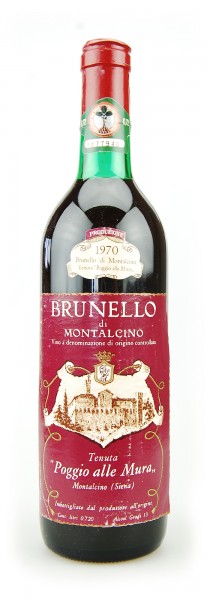 Wein 1970 Brunello di Montalcino Poggio alle Mura