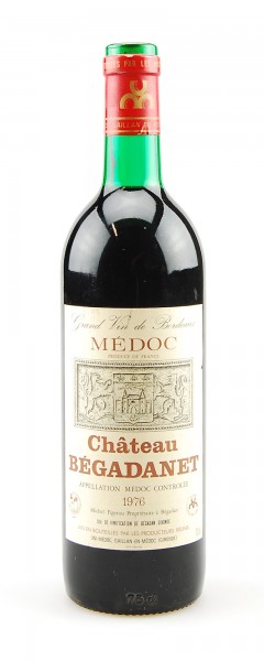 Wein 1976 Chateau Begadanet Grand Vin de Bordeaux
