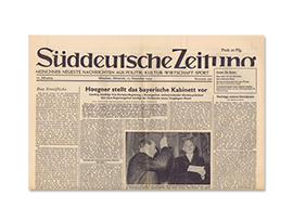 Süddeutsche Zeitung - Original-Zeitung online bei JAGARO kaufen