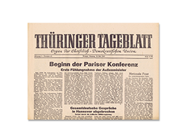 Thüringer Tageblatt - Original-Zeitung online bei JAGARO kaufen