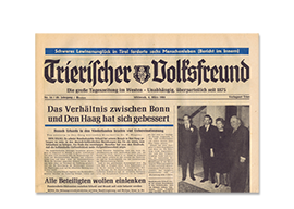 Trierischer Volksfreund - Original-Zeitung online bei JAGARO kaufen