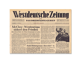 Westdeutsche Zeitung - Original-Zeitung online bei JAGARO kaufen